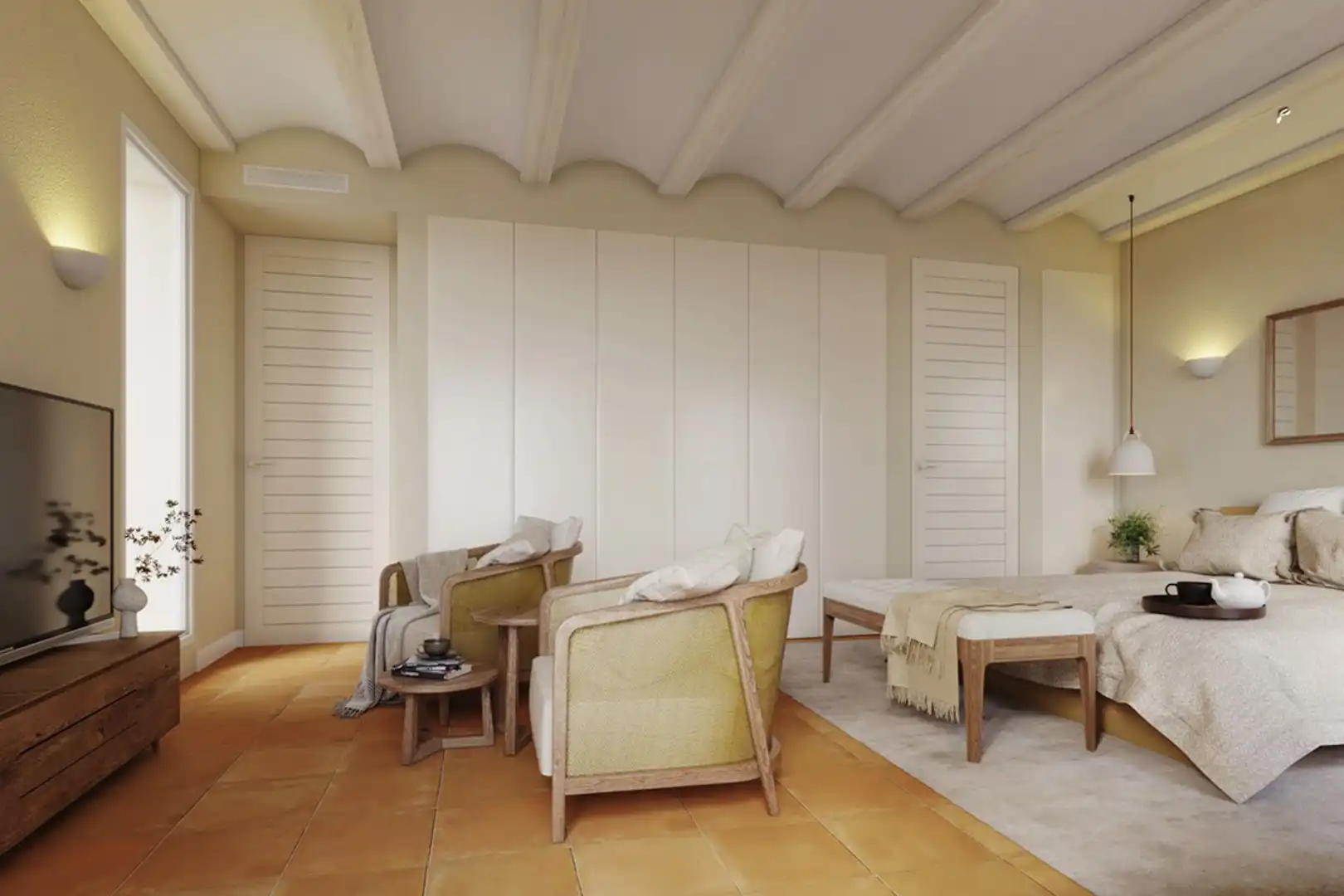 Bedroom of Houses for sale in Jávea / Xàbia  with Air Conditioner, Heating and Private garden