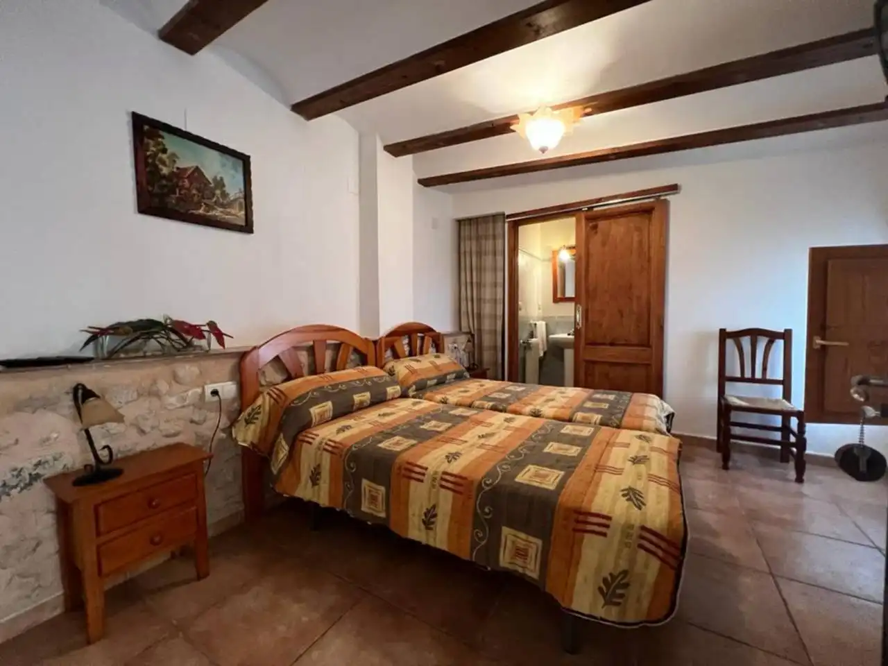 Bedroom of Houses for sale in Penàguila  with Air Conditioner, Heating and Terrace