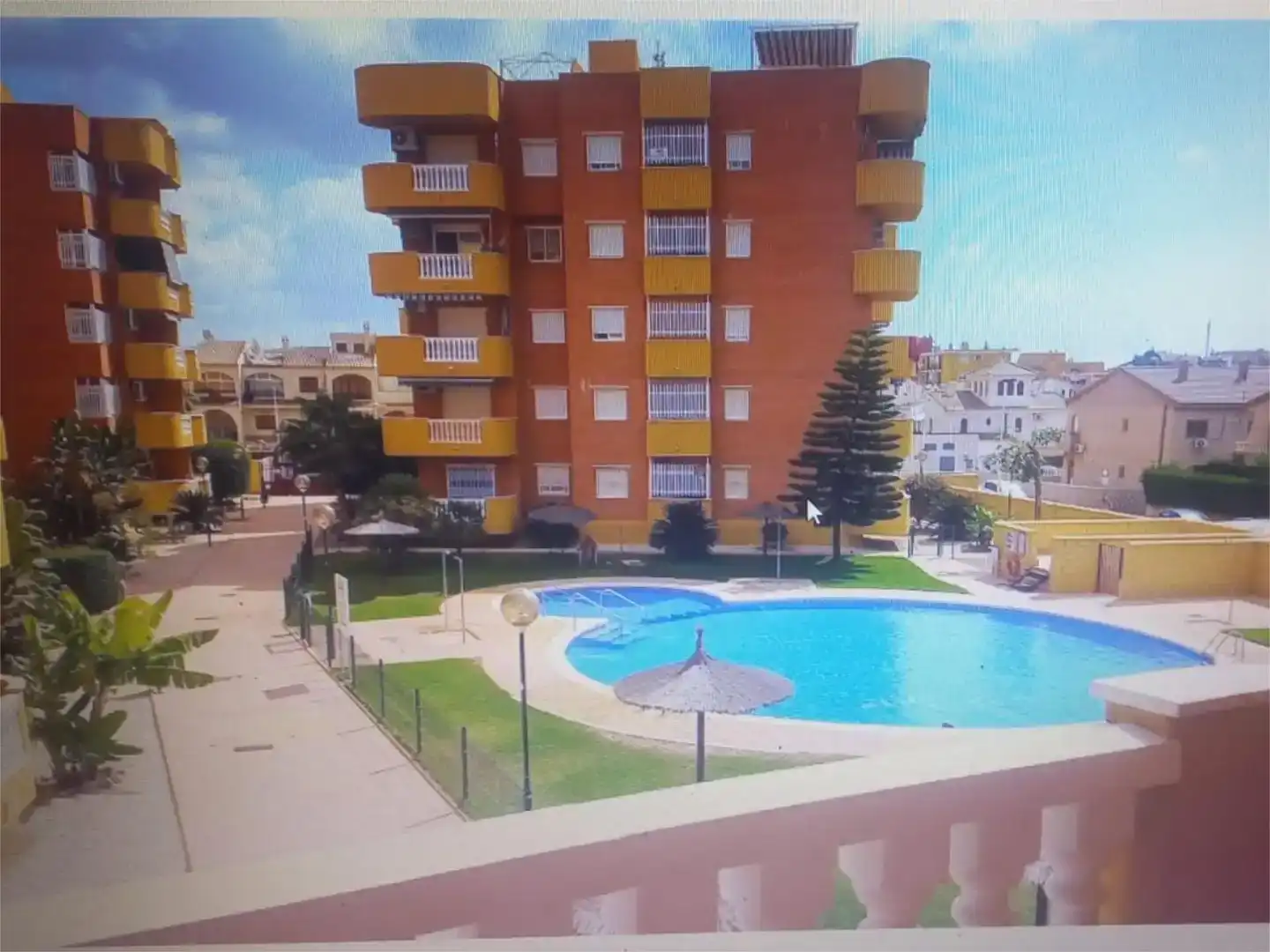 Schwimmbecken von Wohnung zur Miete in Mazarrón mit Klimaanlage, Schwimmbad und Balkon