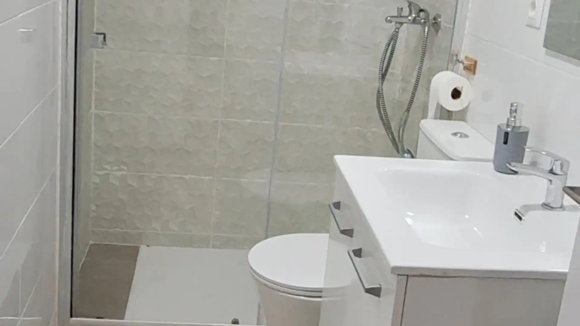 Baño de Apartamento de alquiler en Alberic con Amueblado, Horno y Lavadora