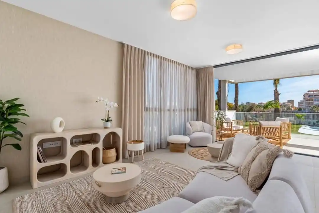 Sala d'estar de Casa o xalet en venda en Cartagena amb Aire condicionat, Jardí privat i Terrassa
