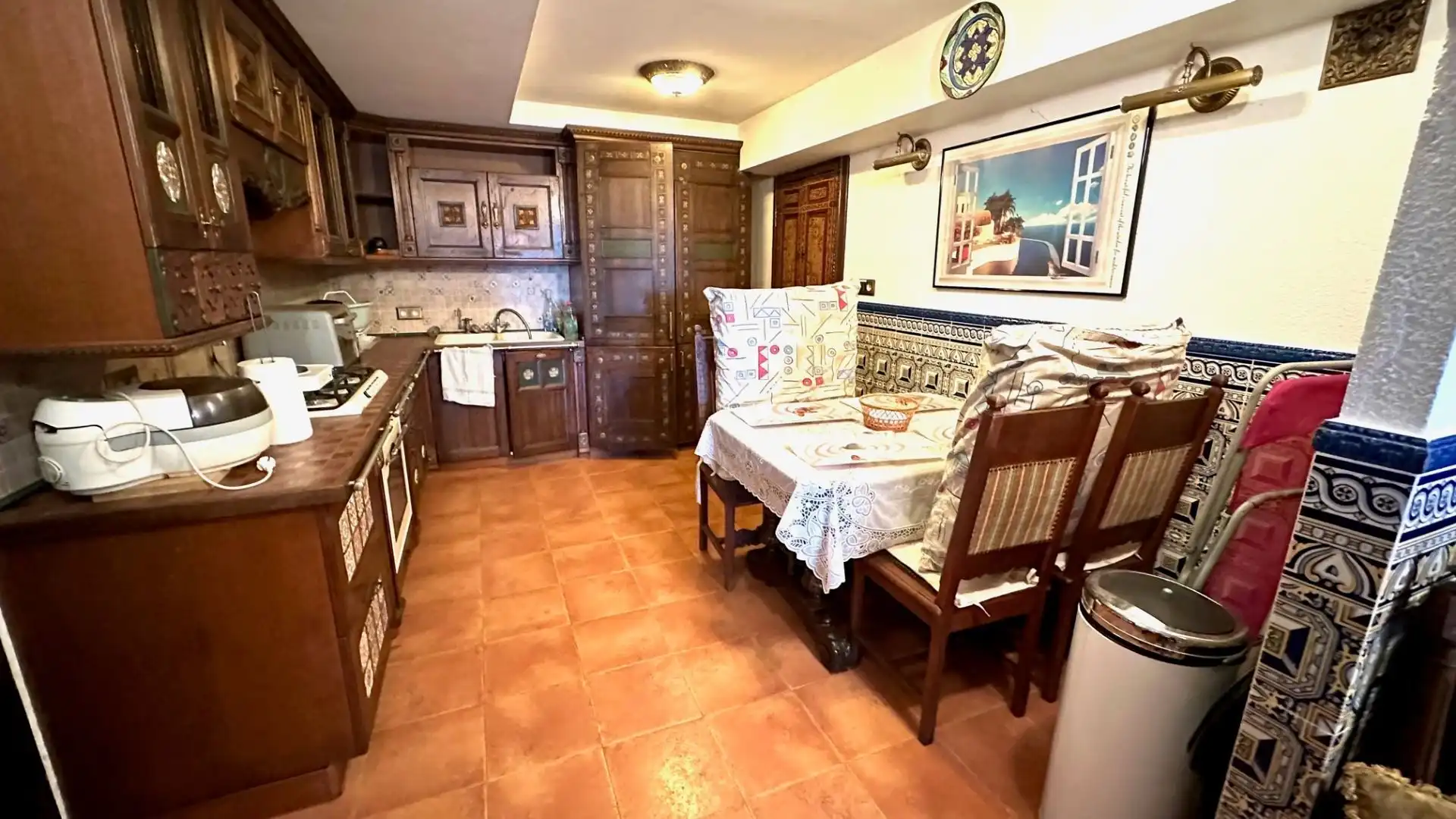 Cuina de Casa o xalet en venda en Lloret de Mar amb Aire condicionat, Jardí privat i Terrassa