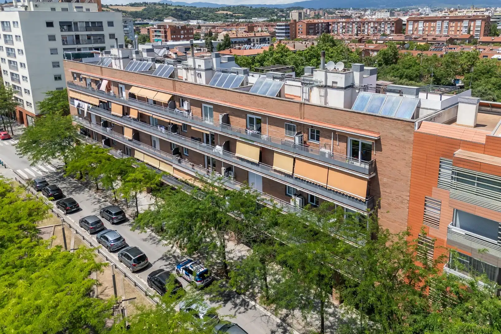 Vista exterior de Pis en venda en Granollers amb Calefacció, Parquet i Terrassa