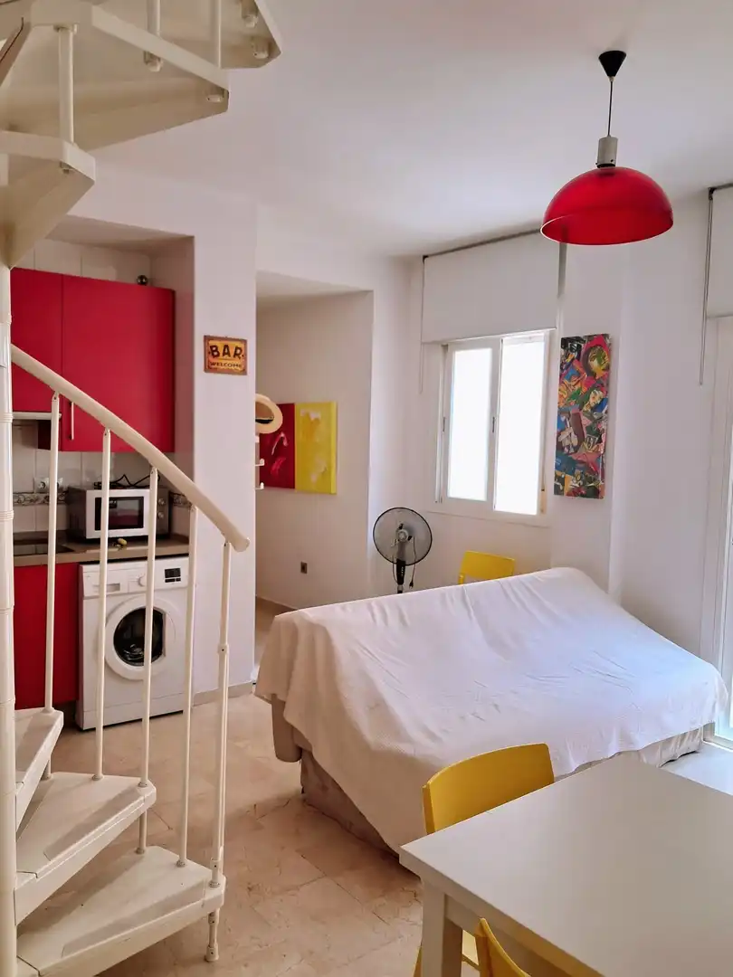 Bedroom of Attic for sale in Málaga  with Air Conditioner, Terrace and Furnished