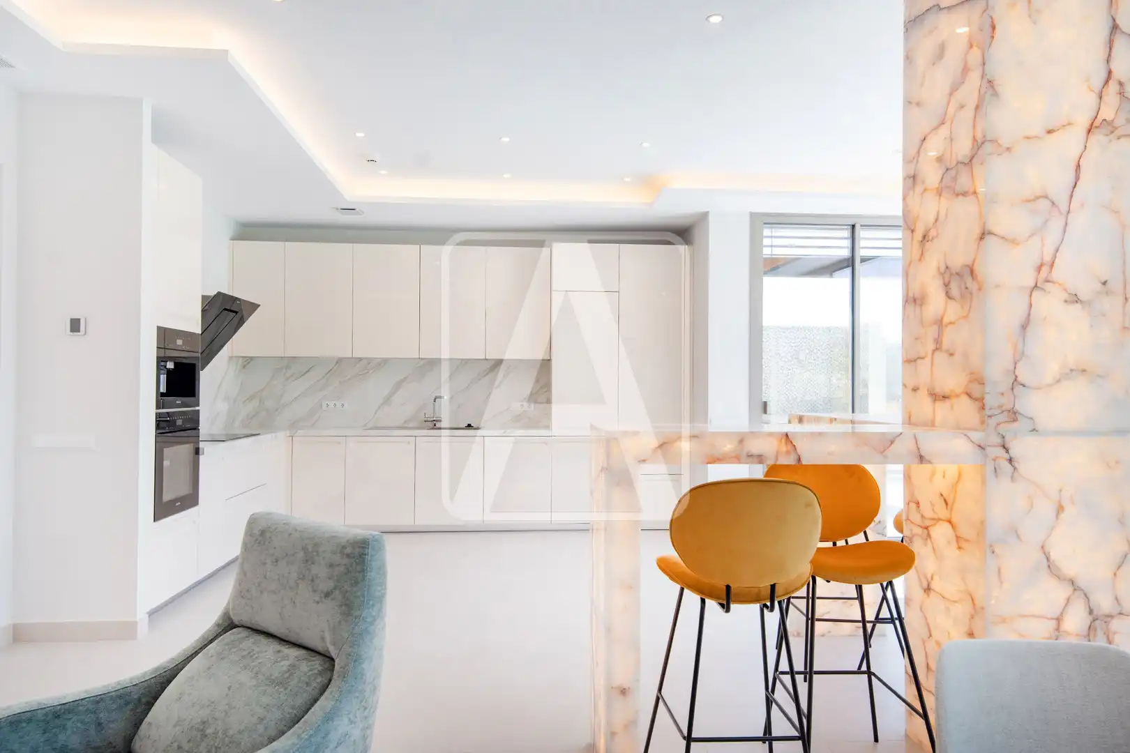 Cuina de Casa o xalet en venda en Calpe / Calp amb Aire condicionat, Jardí privat i Terrassa