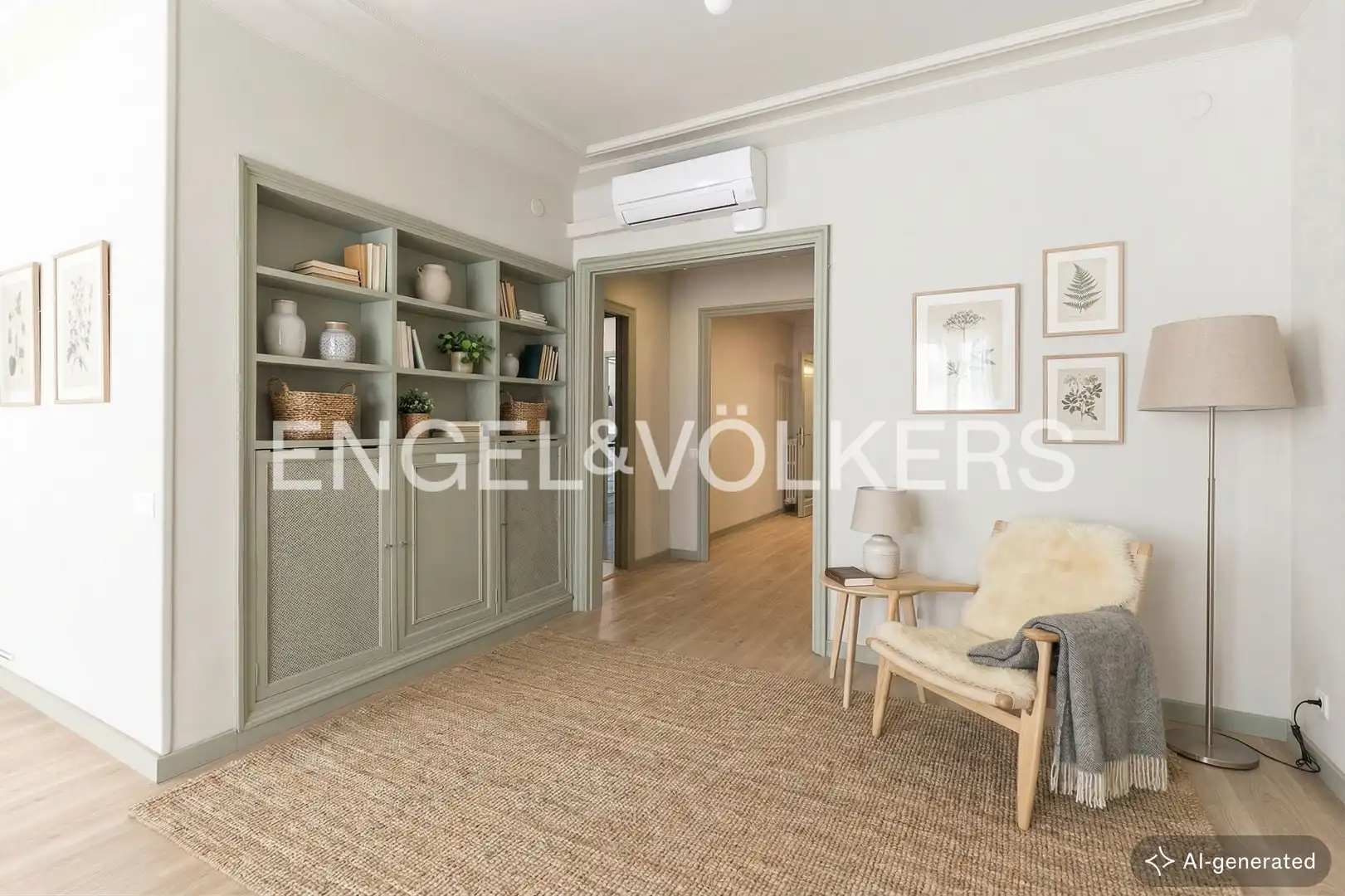 Wohnzimmer von Wohnung zum Verkauf in Barcelona mit Klimaanlage, Heizung und Parkett