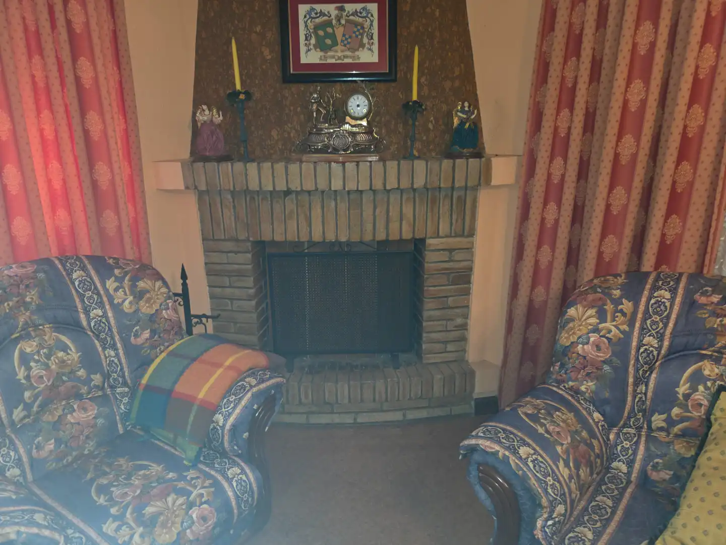 Living room of Houses for sale in Meneses de Campos  with Heating, Parquet flooring and Furnished