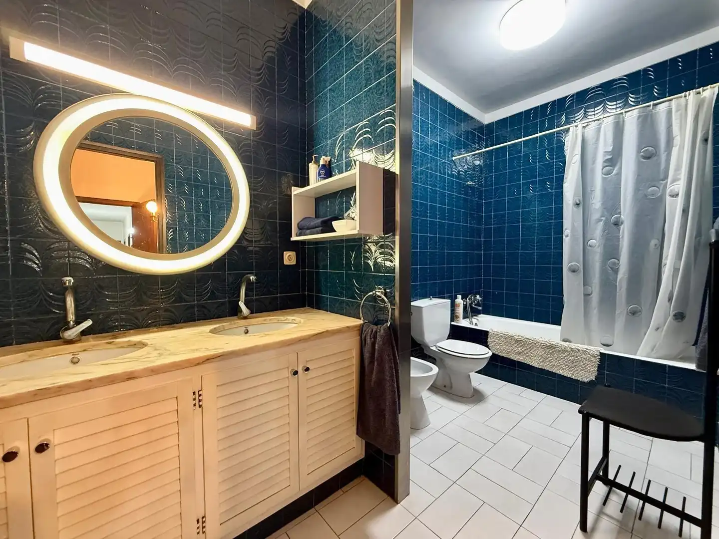 Baño de Casa o chalet en venta en La Torre de Claramunt con Aire acondicionado, Calefacción y Jardín privado
