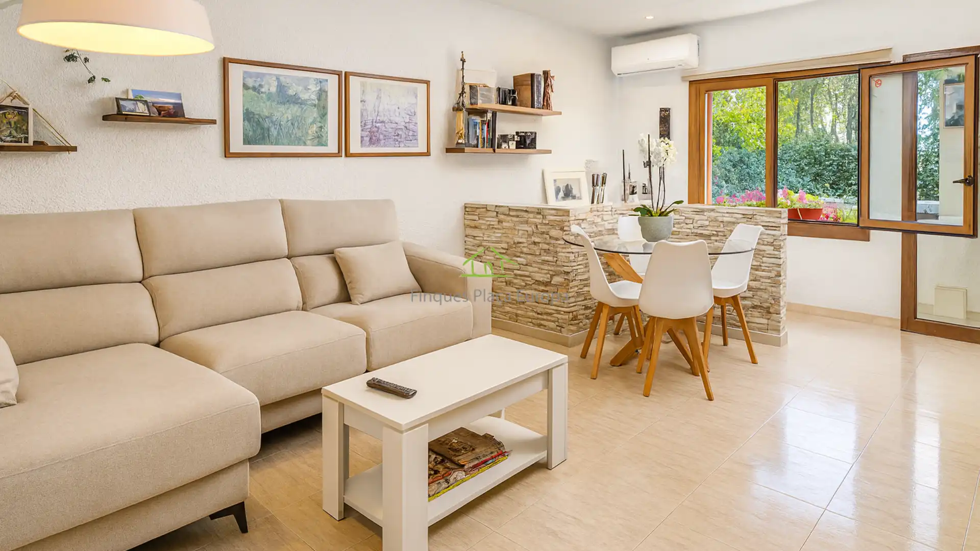 Sala de estar de Apartamento en venta en Calonge i Sant Antoni con Aire acondicionado, Calefacción y Terraza