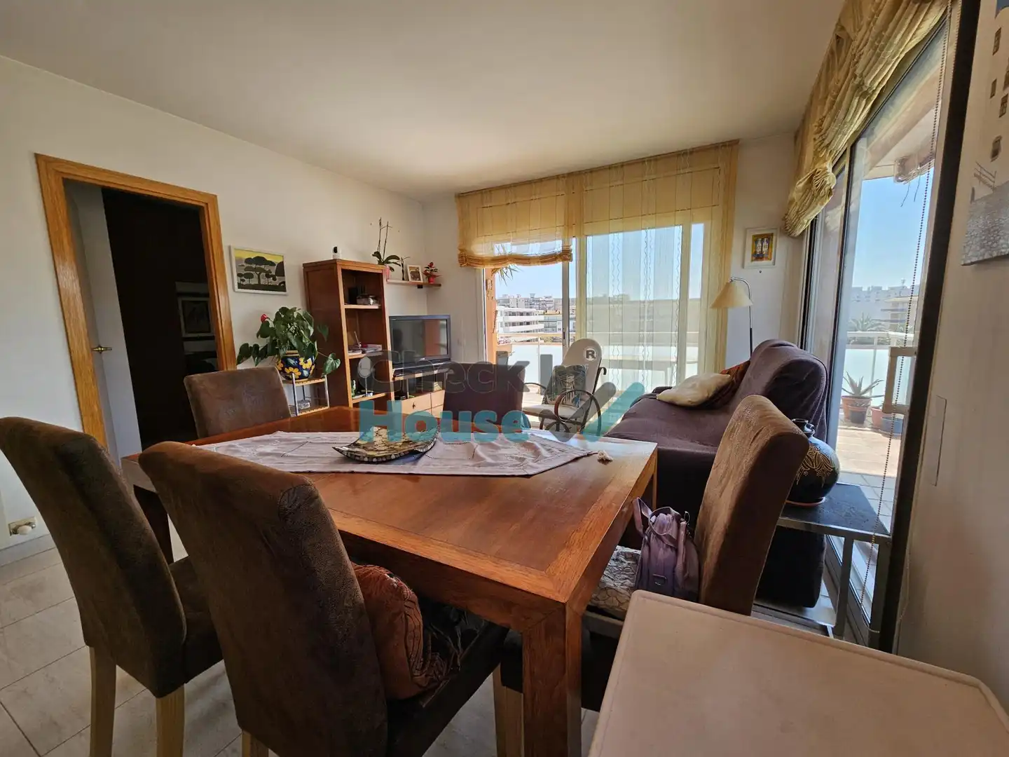 Wohnzimmer von Dachboden zum Verkauf in Calonge i Sant Antoni mit Klimaanlage, Heizung und Terrasse