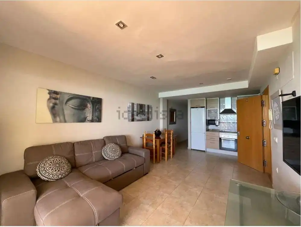 Sala d'estar de Apartament de lloguer en Moncofa amb Terrassa, Moblat i Balcó