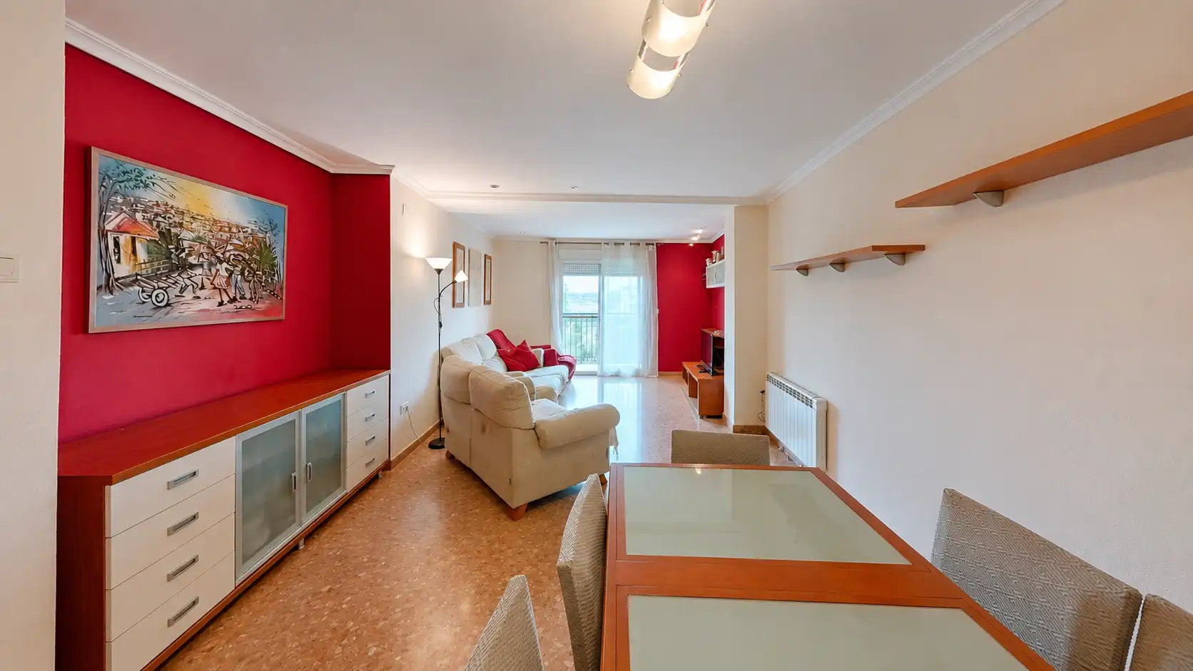 Sala de estar de Piso en venta en Cheste con Calefacción y Balcón