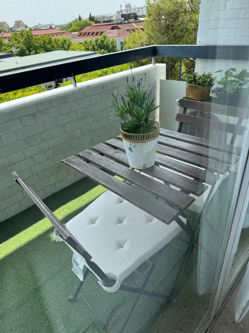 Balcony of Flat for rent in Sevilla  with Air Conditioner, Heating and Terrace