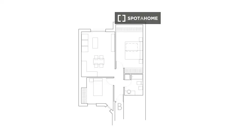 Apartament per a compartir en Vigo  amb Aire condicionat, Terrassa i Moblat