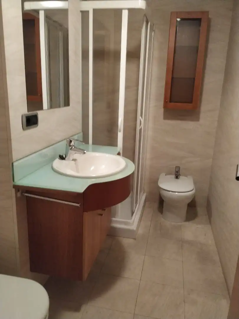 Bathroom of Flat for rent in  Logroño  with Furnished, Oven and Washing machine