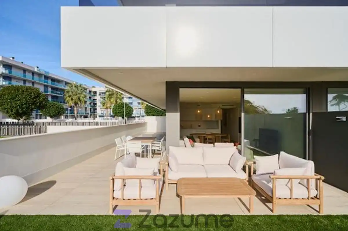 Terrace of Flat for rent in Cambrils  with Air Conditioner, Heating and Private garden