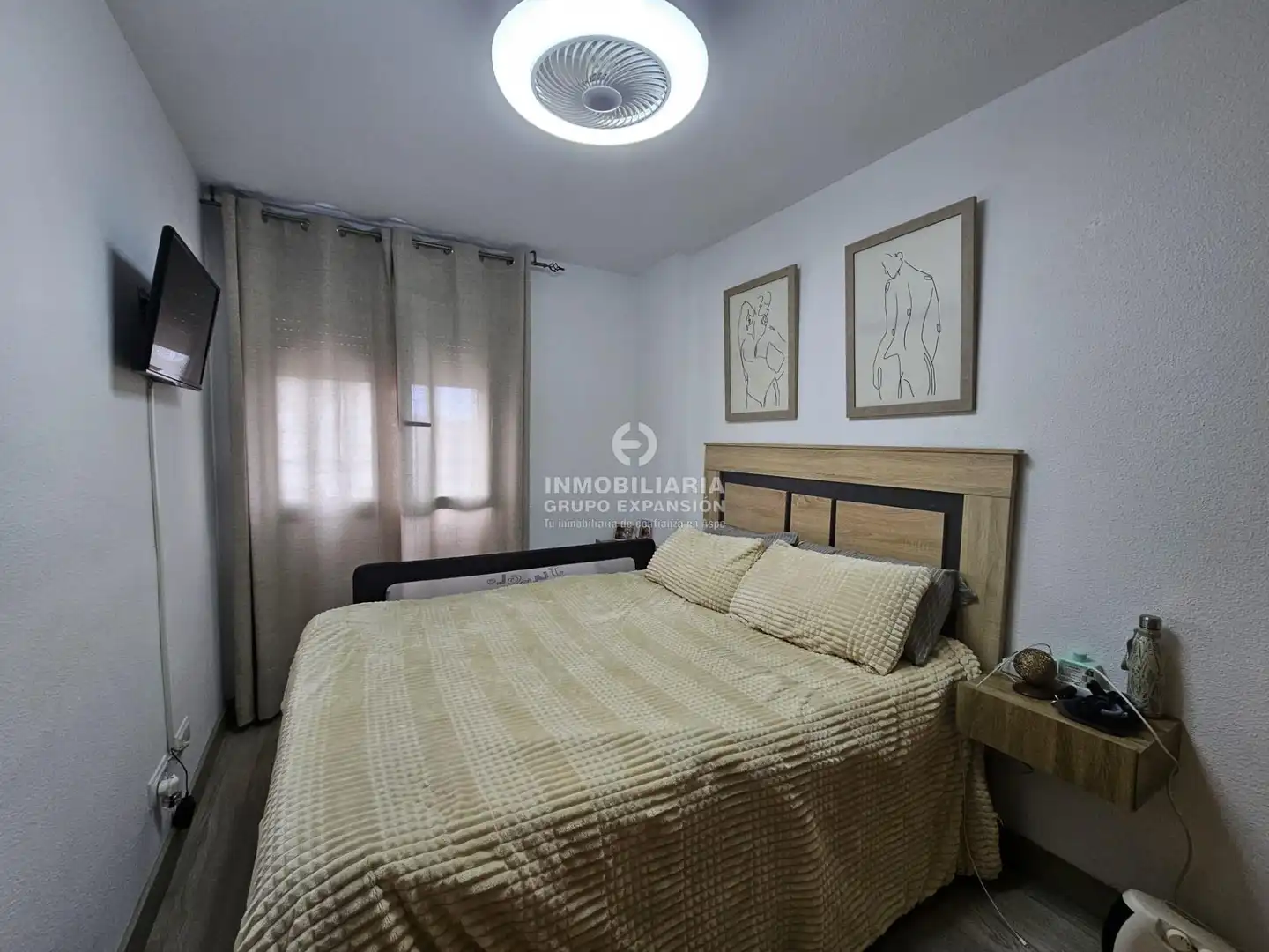 Schlafzimmer von Wohnung zum Verkauf in Aspe mit Klimaanlage, Heizung und Privatgarten