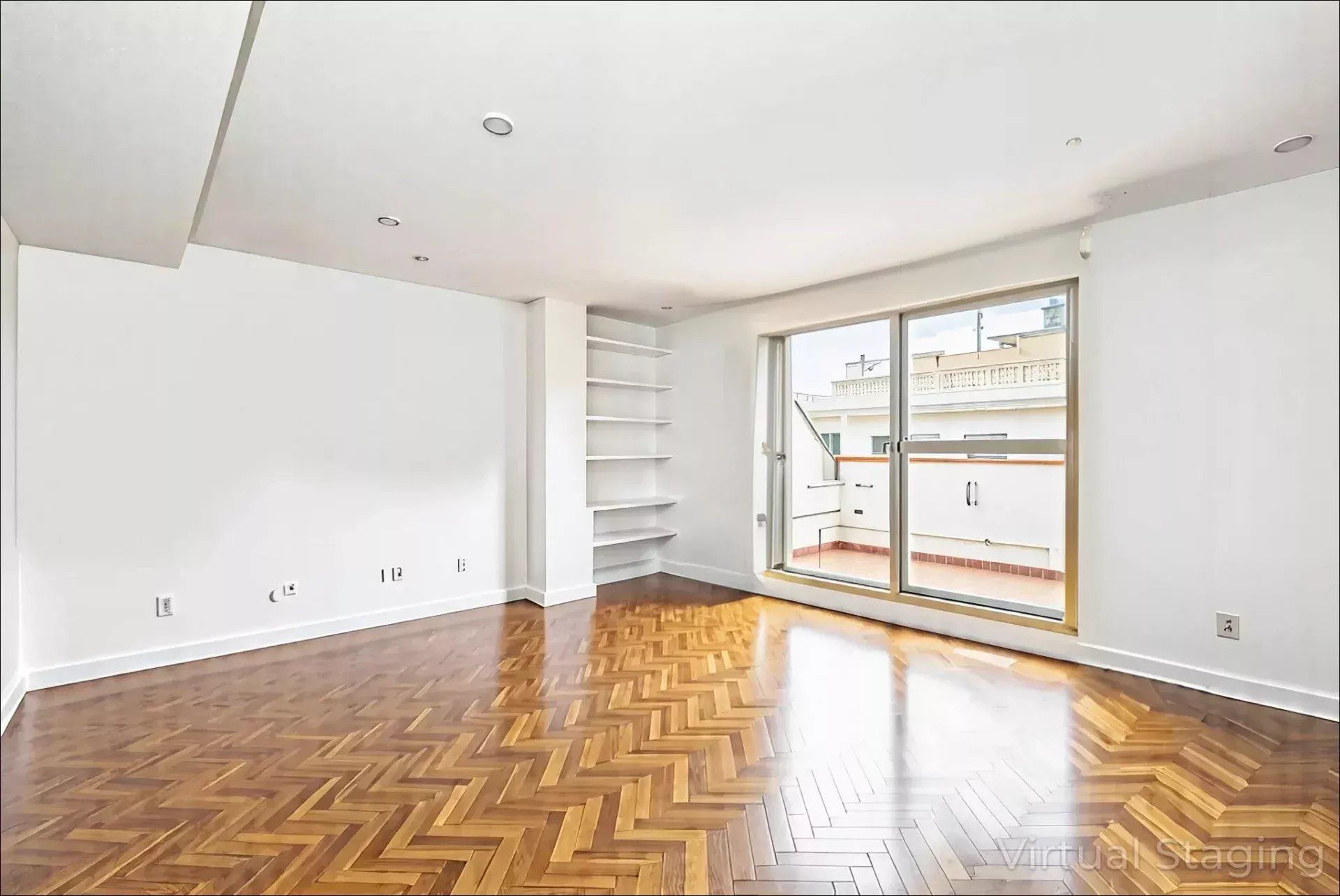 Living room of Flat for sale in  Madrid Capital  with Air Conditioner and Terrace