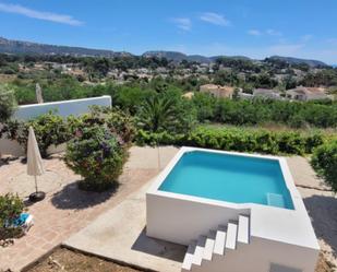 Piscina de Casa o xalet de lloguer en Moraira amb Aire condicionat, Calefacció i Jardí privat