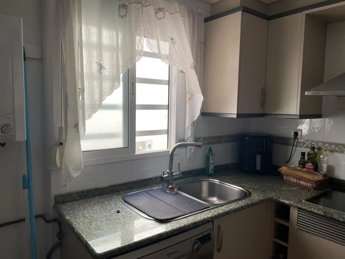 Küche von Wohnung zur Miete in Alboraya mit Klimaanlage, Parkett und Möbliert