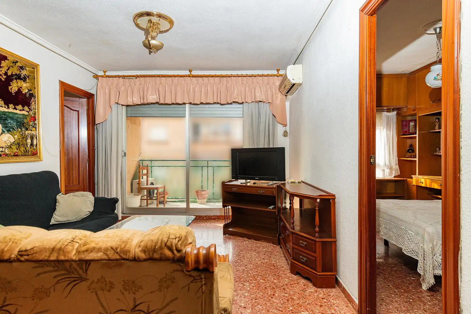 Wohnzimmer von Wohnung zum Verkauf in Valencia mit Balkon