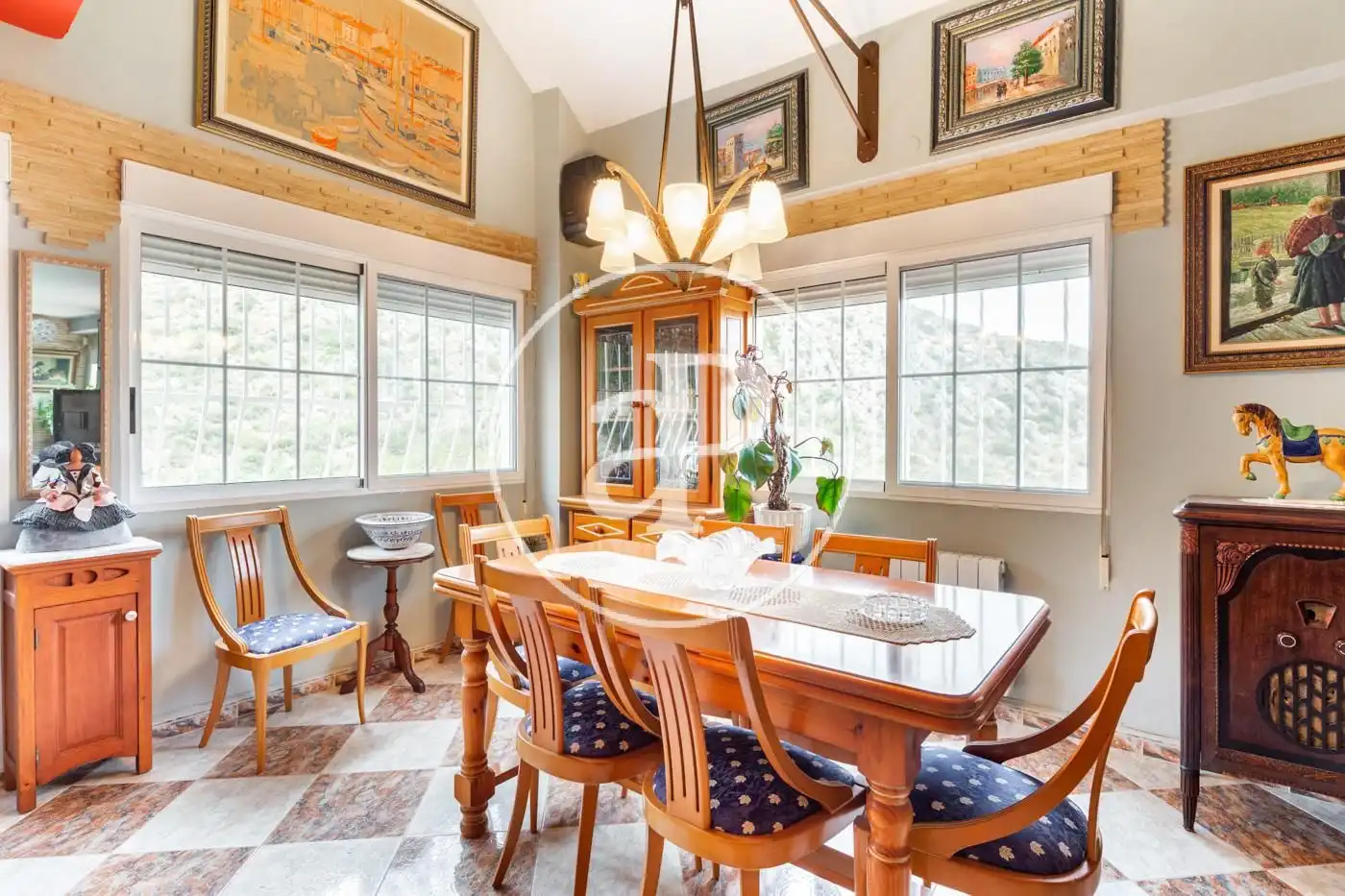 Dining room of Houses for sale in Cullera  with Air Conditioner, Heating and Private garden