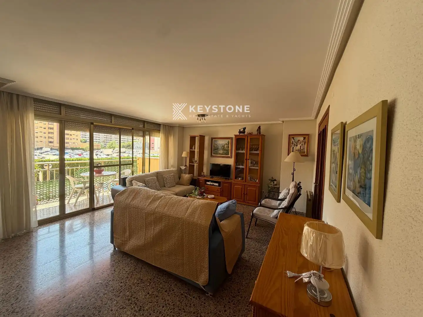 Sala d'estar de Pis de lloguer en Alicante / Alacant amb Aire condicionat, Calefacció i Terrassa