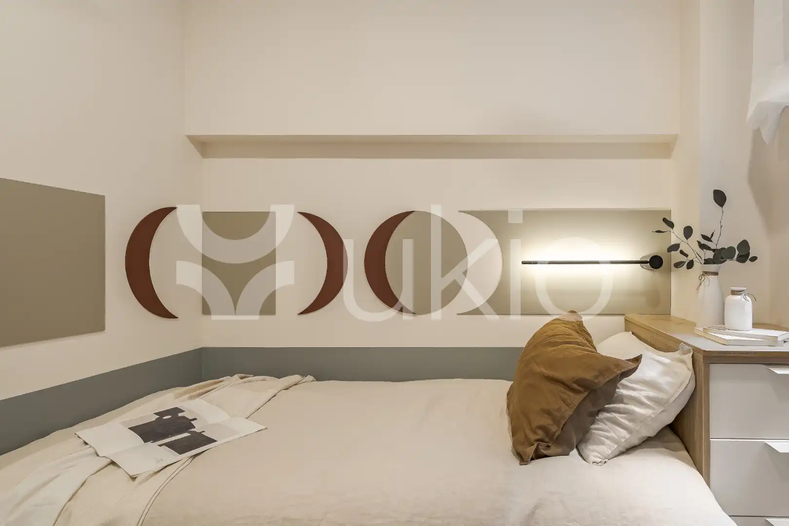 Schlafzimmer von Wohnungen zur Miete in Madrid mit Klimaanlage, Heizung und Möbliert