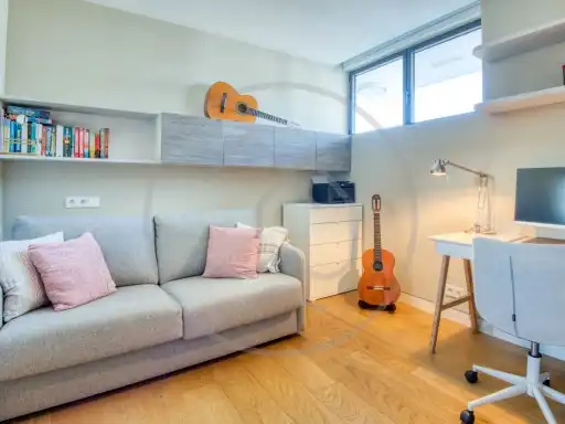 Sala de estar de Piso en venta en Caldes de Malavella con Aire acondicionado, Calefacción y Terraza