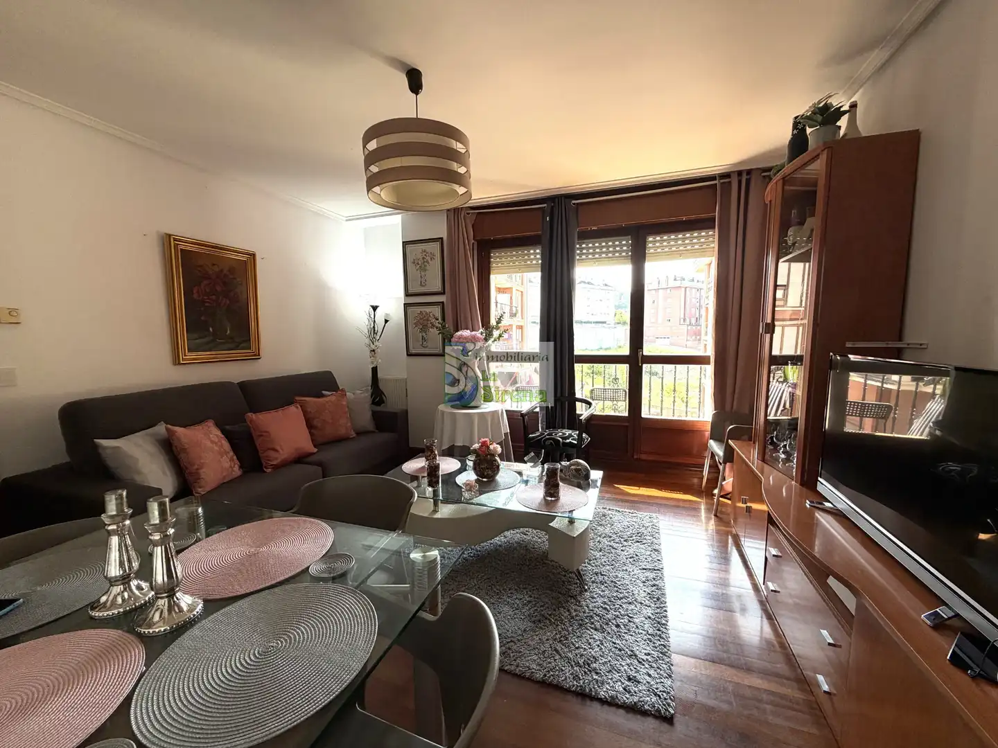 Living room of Flat for sale in Castro-Urdiales  with Heating, Terrace and Furnished