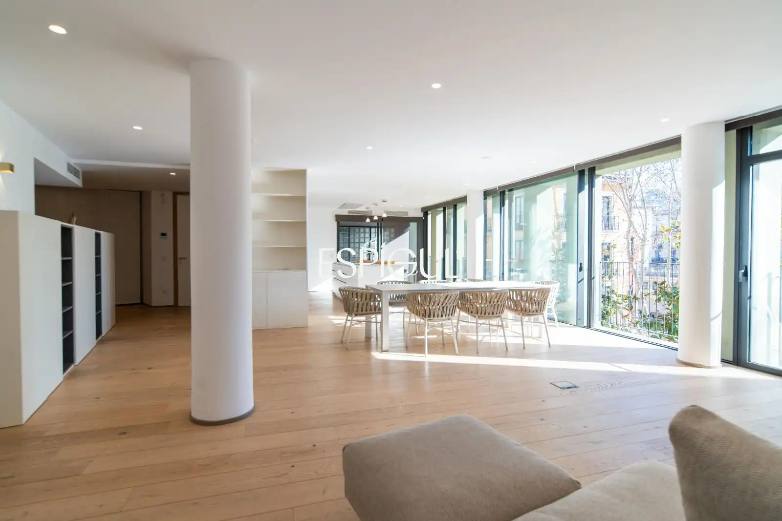 Sala d'estar de Pis en venda en Girona amb Aire condicionat, Calefacció i Parquet
