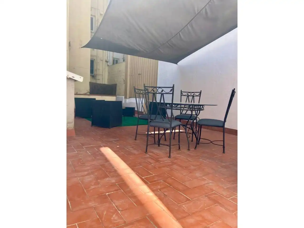 Terrace of Flat for rent in Barcelona  with Air Conditioner, Heating and Private garden