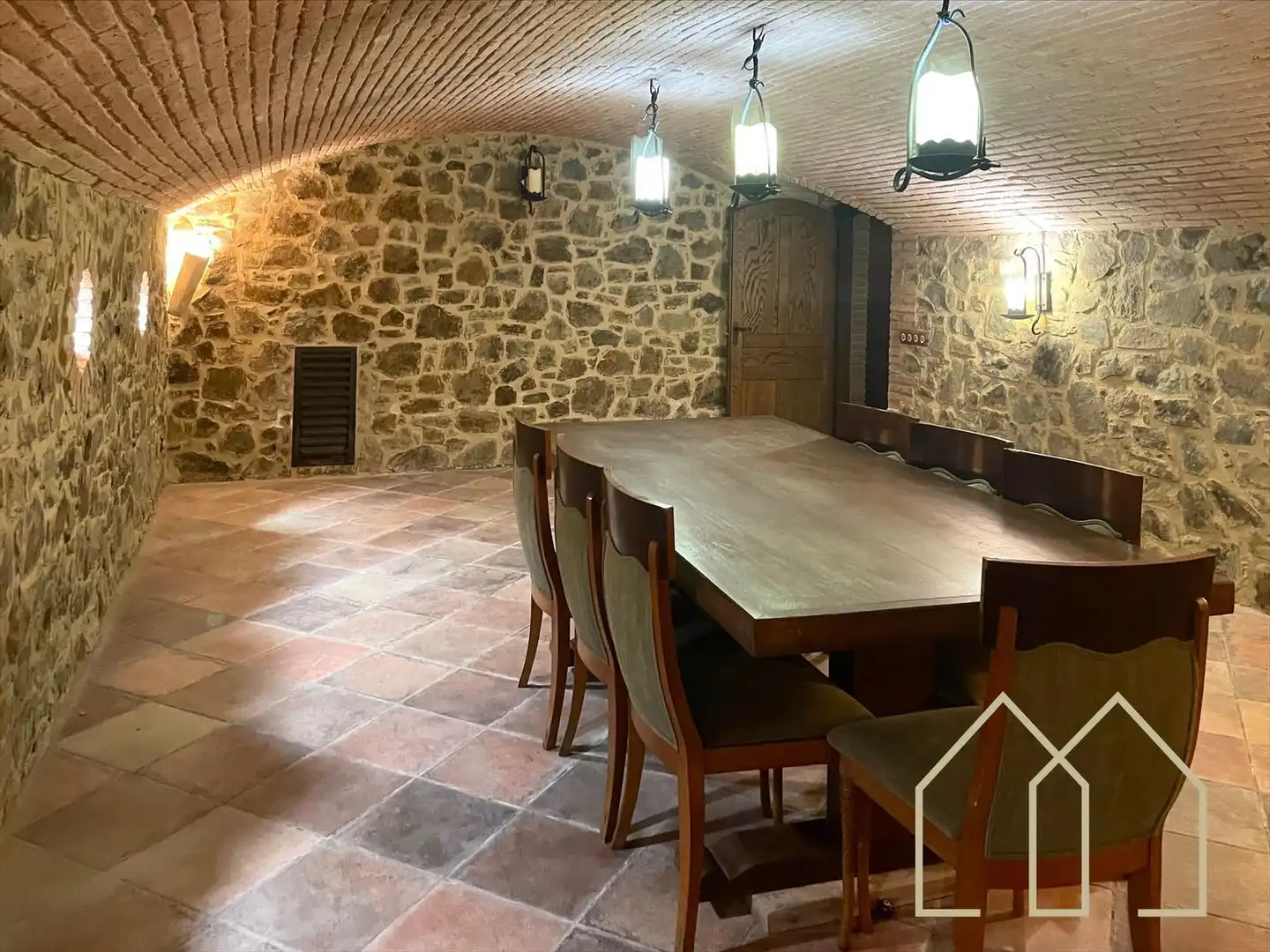 Comedor de Casa o chalet en venta en Sant Joan de Mollet con Aire acondicionado, Calefacción y Jardín privado