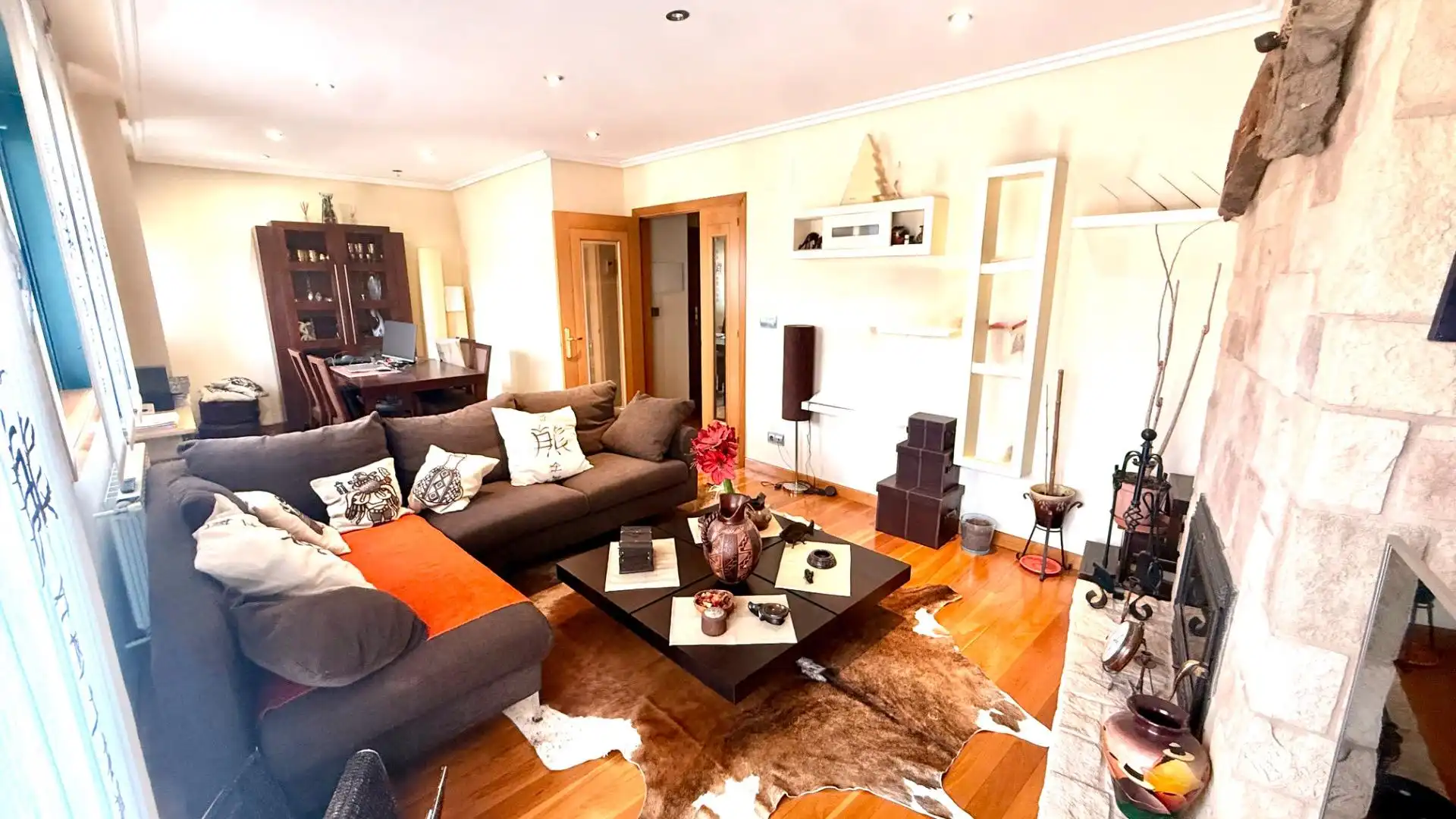 Living room of Duplexes for sale in Ourense Capital   with Heating, Storage room and Furnished