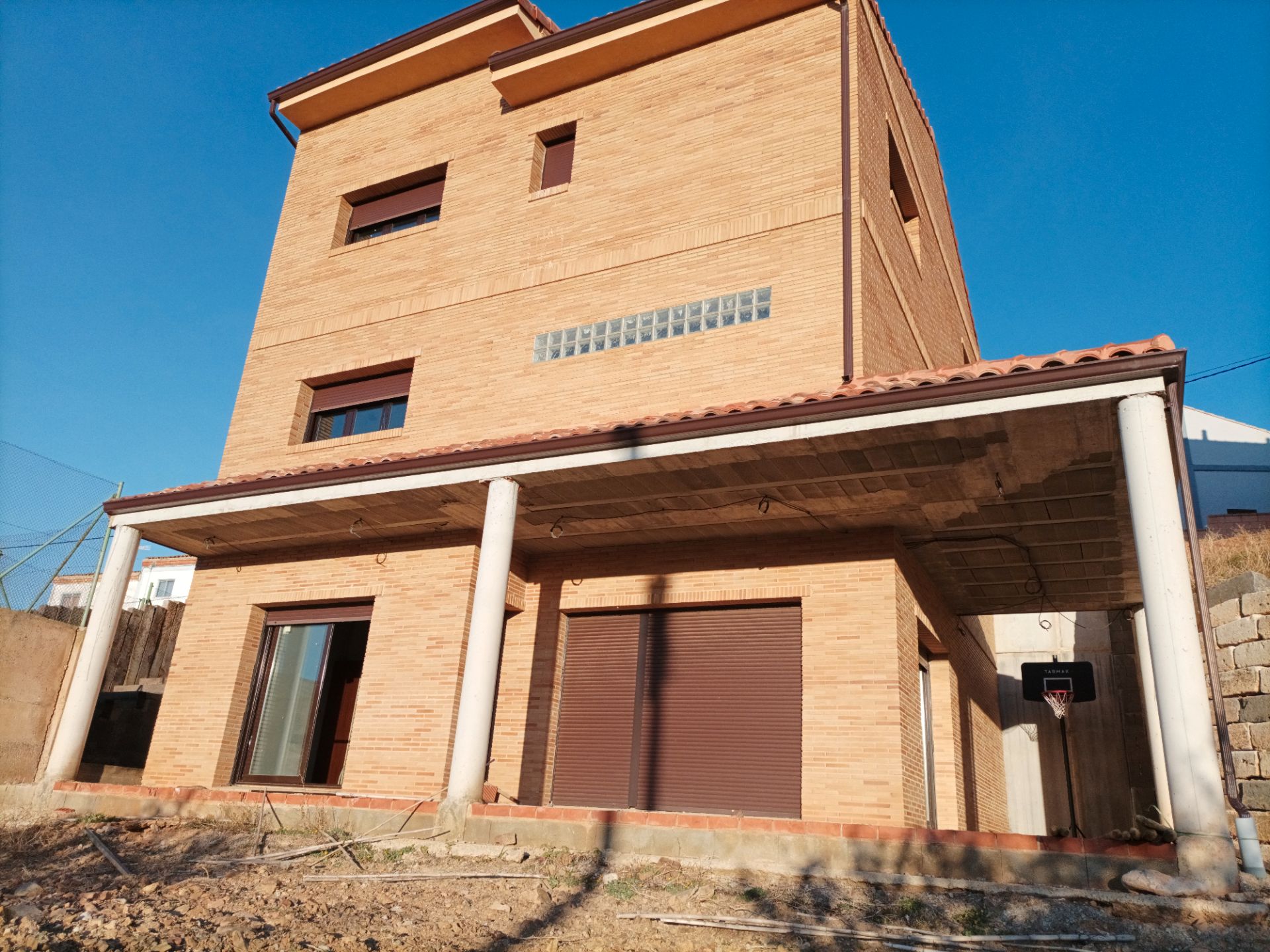 Exterior view of House or chalet for sale in Paniza  with Private garden and Storage room
