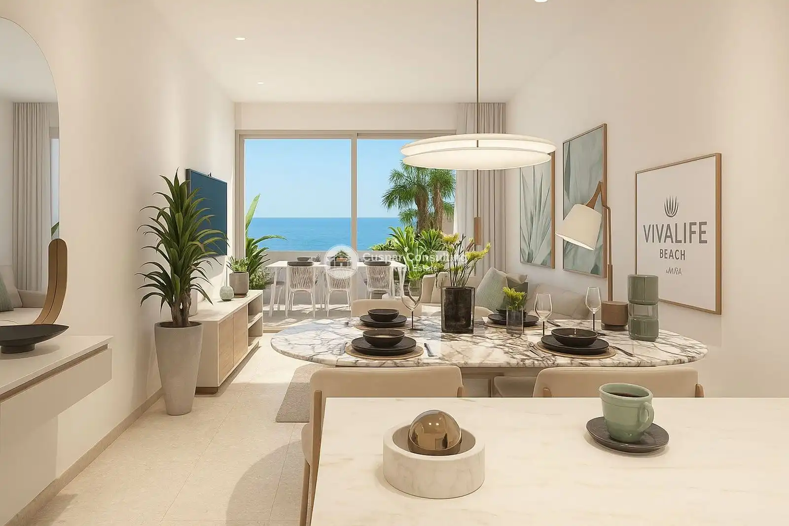 Sala d'estar de Apartament en venda en Pilar de la Horadada amb Aire condicionat, Calefacció i Terrassa