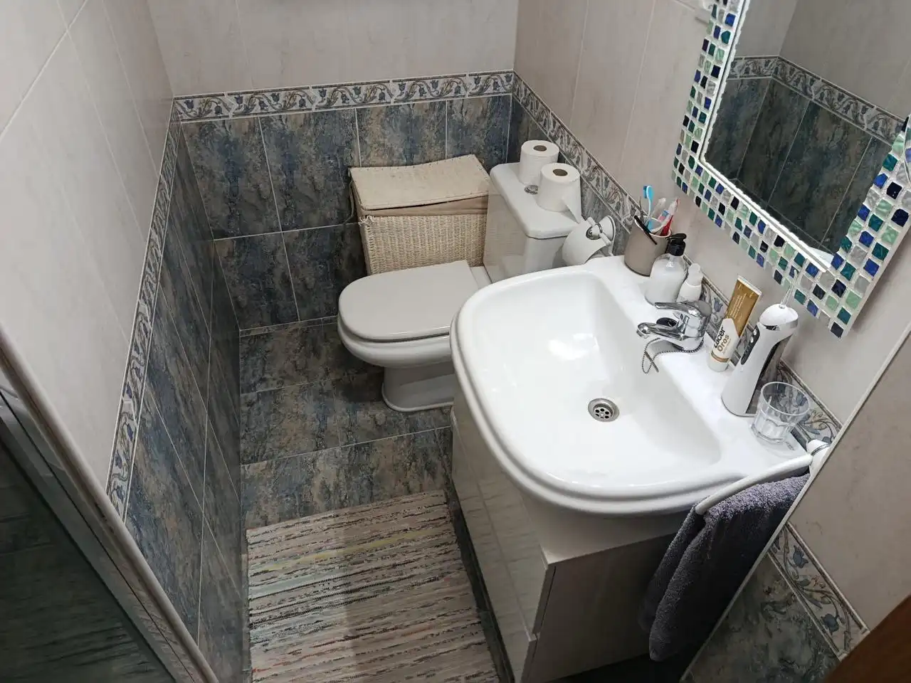 Badezimmer von Wohnung zum Verkauf in Meruelo mit Heizung, Terrasse und Möbliert