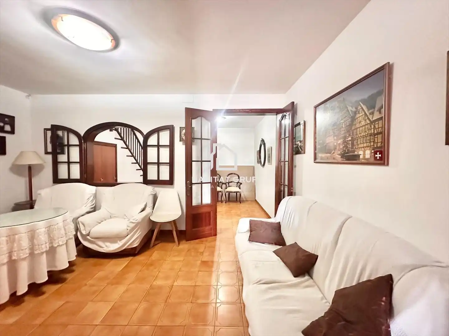 Sala d'estar de Casa adosada en venda en Ciutadella de Menorca amb Calefacció i Terrassa