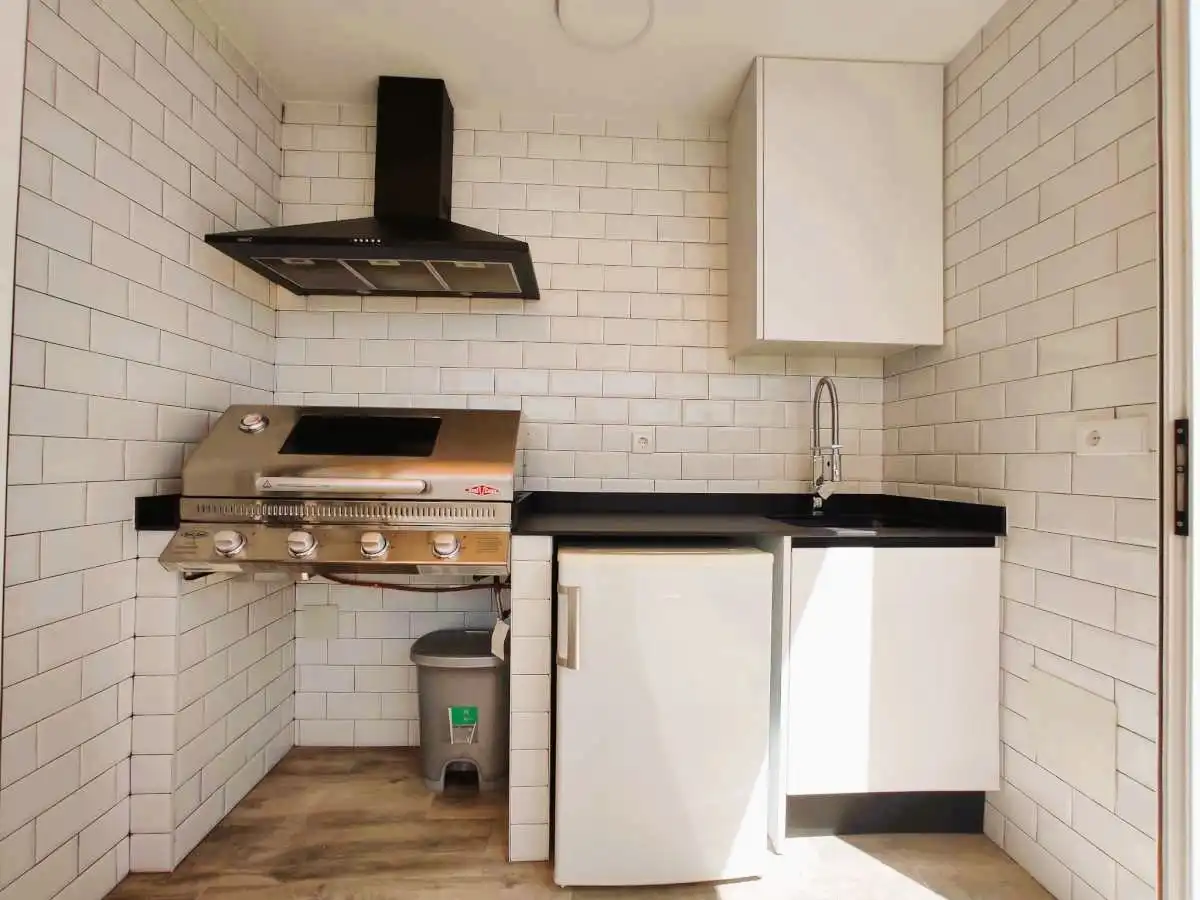 Cocina de Apartamento en venta en Canet d'En Berenguer con Aire acondicionado, Amueblado y Piscina comunitaria