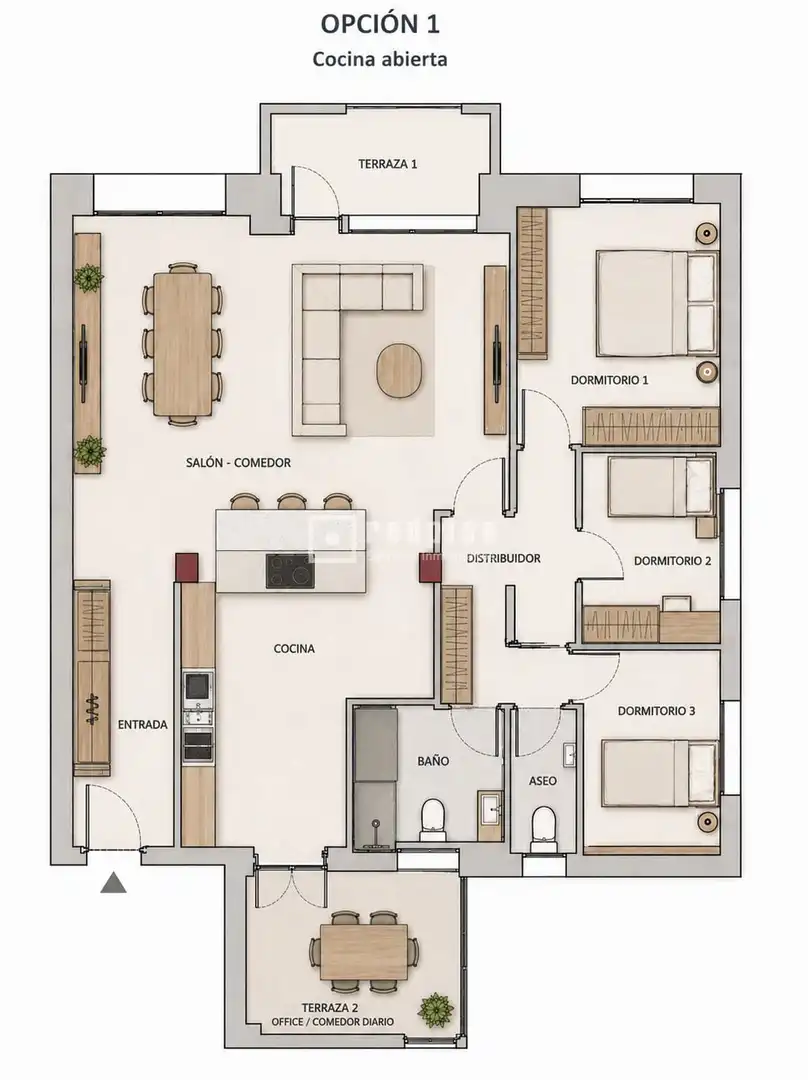 Piso en venta en Madrid con Calefacción, Parquet y Terraza