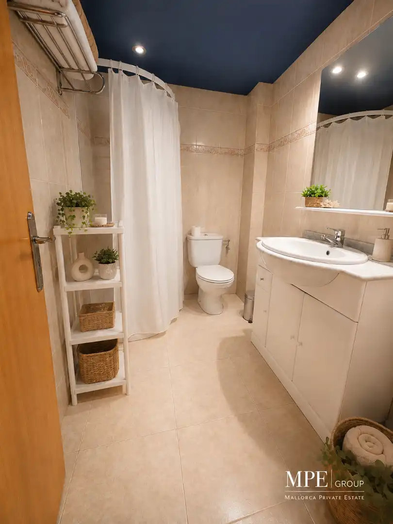 Baño de Apartamento en venta en Campanet con Aire acondicionado, Calefacción y Terraza