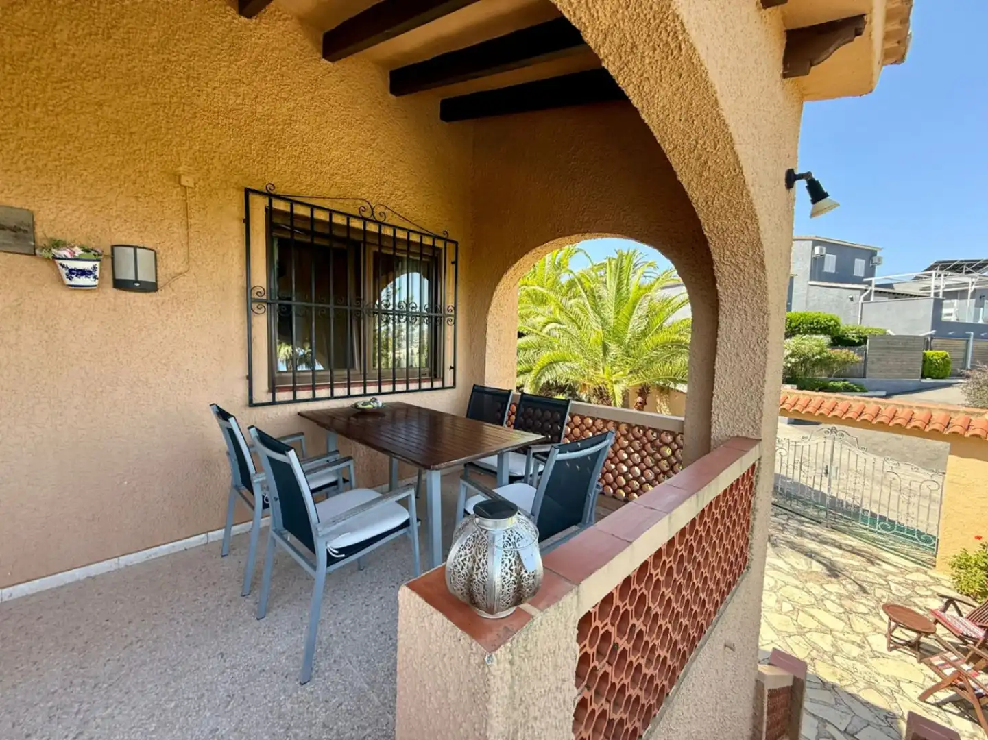 Terrasse von Haus oder Chalet zum Verkauf in Pedreguer mit Klimaanlage, Heizung und Privatgarten