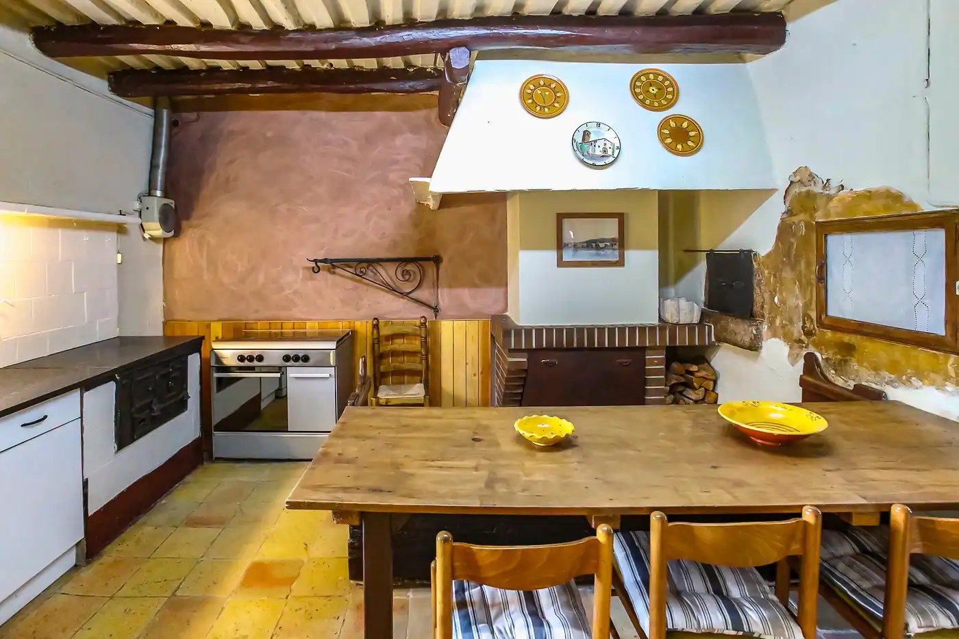 Cocina de Finca rústica en venta en Sils