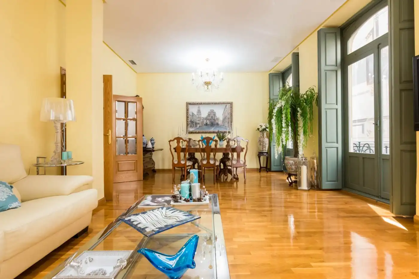 Comedor de Piso en venta en Murcia con Parquet, Trastero y Balcón