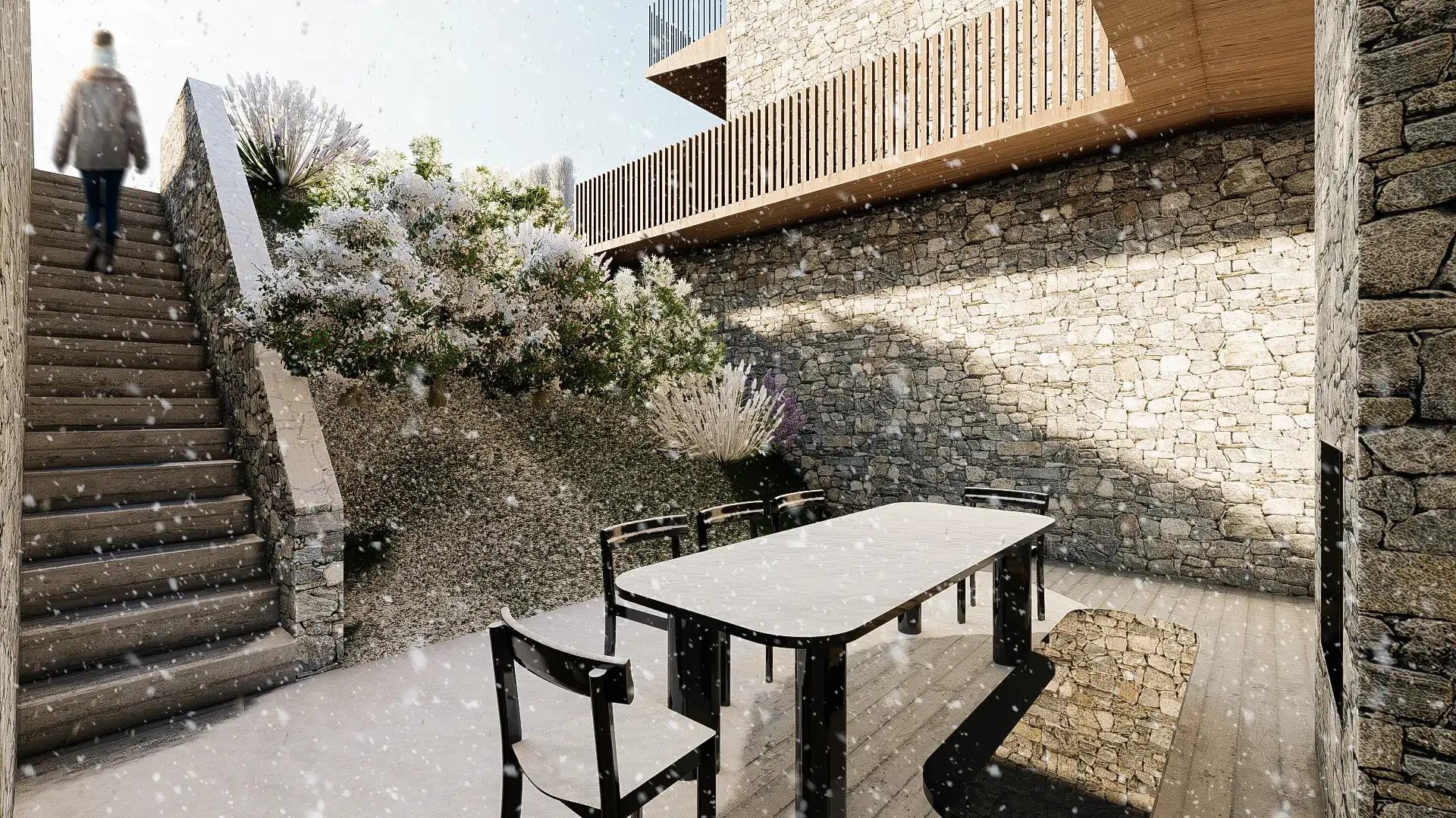 Terraza de Casa adosada en venta en Sallent de Gállego con Calefacción, Jardín privado y Terraza
