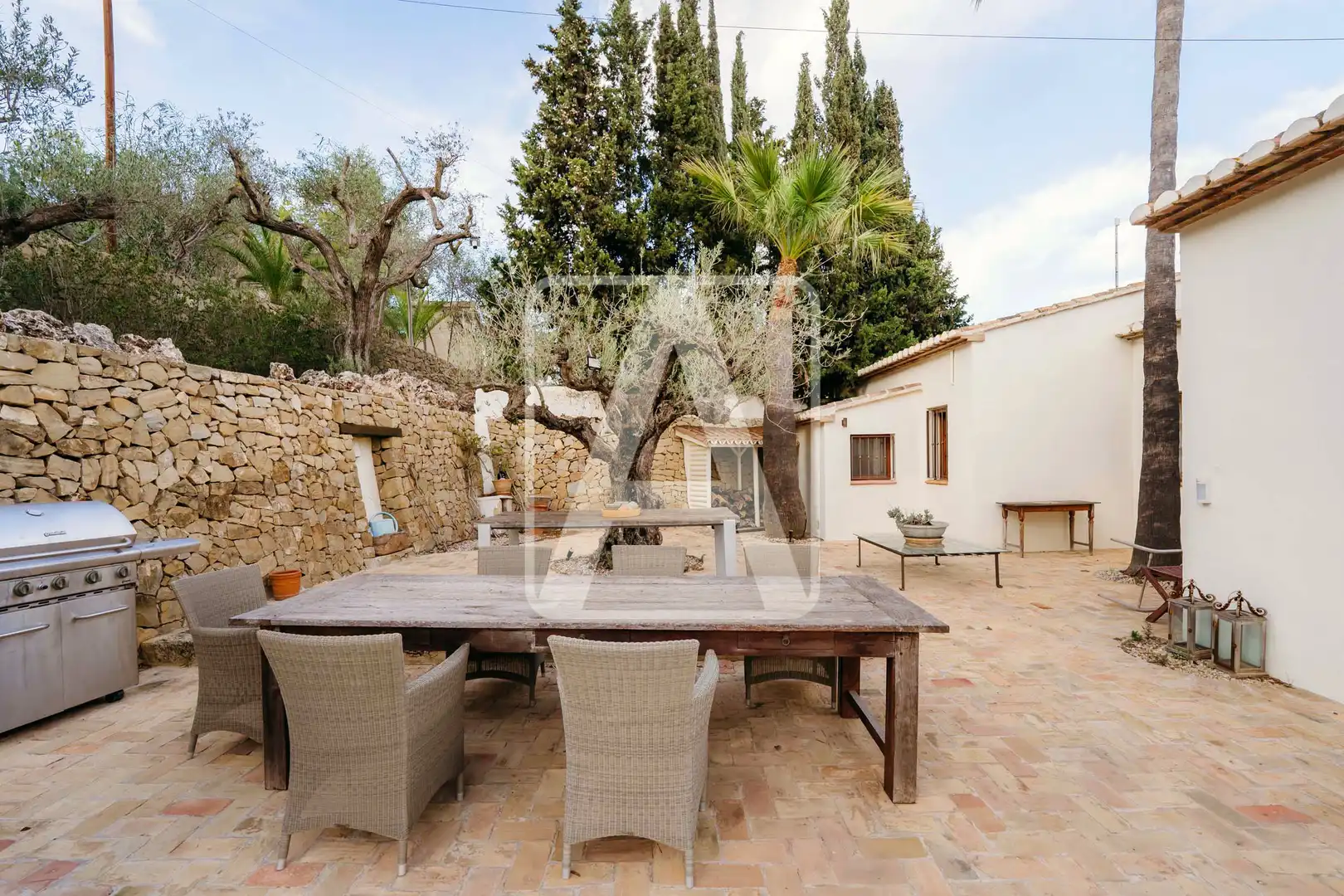 Terraza de Finca rústica en venta en Benissa con Aire acondicionado, Calefacción y Jardín privado