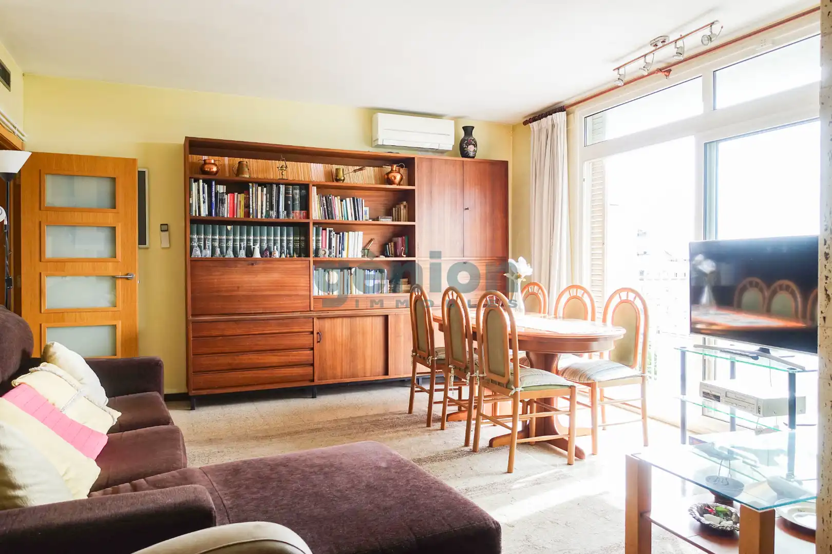 Sala de estar de Piso en venta en Girona con Aire acondicionado, Calefacción y Terraza