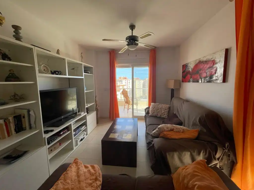 Sala d'estar de Apartament en venda en La Manga del Mar Menor amb Terrassa, Piscina i Balcó
