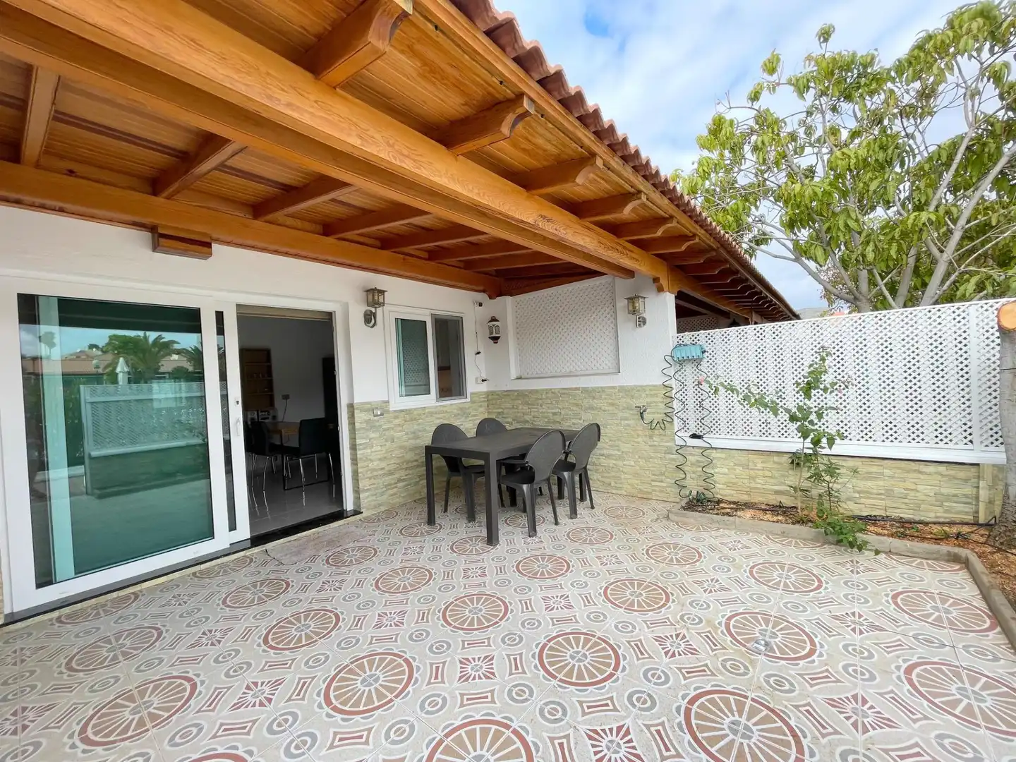 Terrace of Houses for rent in San Bartolomé de Tirajana  with Air Conditioner, Terrace and Furnished