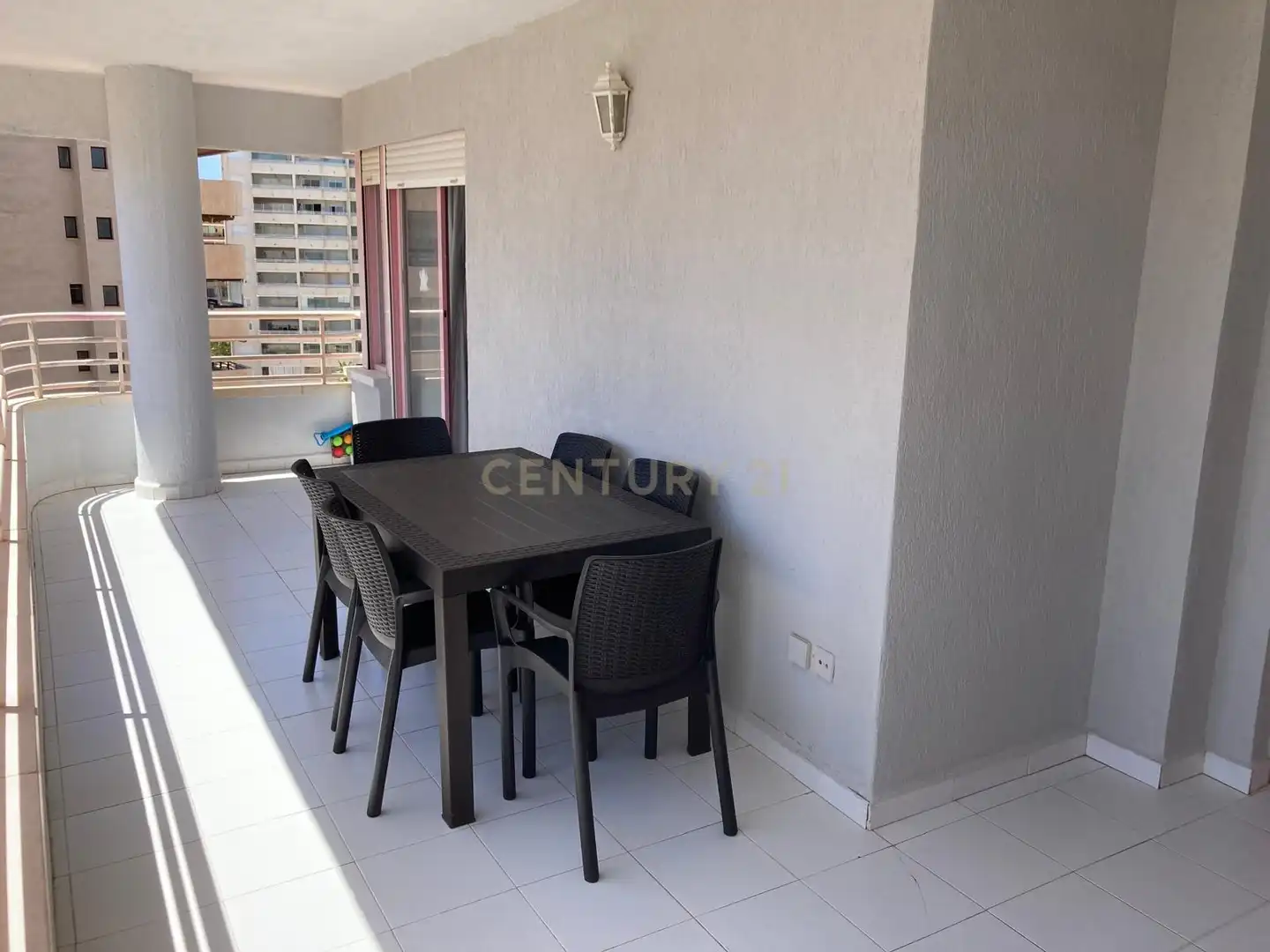 Terrassa de Apartament de lloguer en Calpe / Calp amb Aire condicionat, Forn i Rentadora